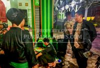 Kapolsek Mojoroto menyampaikan imbauan kamtibmas kepada para peserta UKT PSNU Pagar Nusa