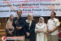 AKP Iwan Setyo Budhi saat menyampaikan sambutan.
