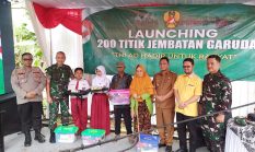 Launching Jembatan Gantung Manggala Garuda Perkuat Akses Warga Setu-Serang Baru
