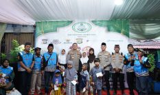 Kapolres Jakarta Utara Hadiri Santunan Anak Yatim Dan Buka Bersama Komunitas Ojol
