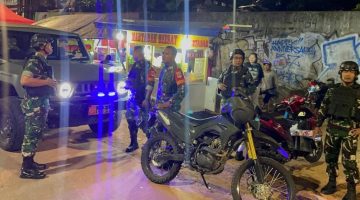 Koramil 01/Jatinegara Bersama Komduk Gelar Patroli Kewilayahan Guna Antisipasi Gangguan Kamtibmas