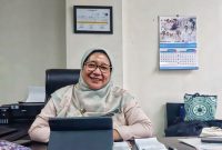 Pelaksana Tugas (Plt) Kepala DLHK Kota Depok, Reni Siti Nuraeni, Saat wawancara di Gedung Baleka 1, Pemkot Depok 
(Foto:Purnamanews/Yudi Bahtiar)