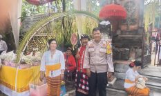 Polsek Bekasi Barat Amankan Giat Pujawali Ke- 62 Pura Agung Tirta Bhuana Jakasampurna