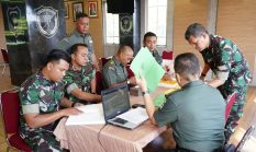 Korem 052/Wkr Terima Wasrik Itdam Jaya Periode I TA 2026