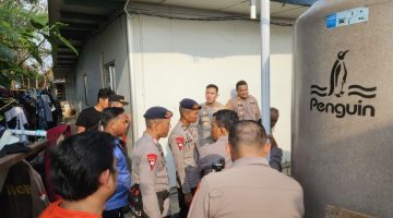 Wakapolres Jakarta Utara Cek Ketersediaan Air Bersih Di Mess Brimob KBN Marunda
