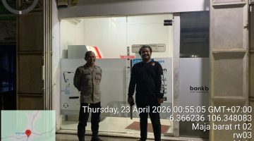 Cegah Gangguan Kamtibmas Anggota Polsek Maja Polres Lebak Laksanakan Patroli Ke Atm