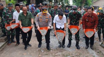 Kodim 0602/Serang Bekerjasama dengan Pemerintah Kota Serang Gelar Karya Bakti Satkowil Tahun 2026