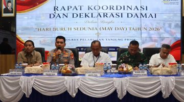 Polres Pelabuhan Tanjung Priok Gelar Deklarasi Damai Jelang Hari Buruh