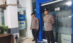 Anggota Polsek Rangkasbitung Polres Lebak Patroli Mobile Cek ATM Milik Bank BRI Unit Multatuli