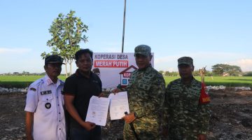 Dandim 0509/Kab.Bekasi Pimpin Peletakan Batu Pertama Koperasi Desa Merah Putih Di Karangreja