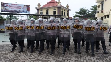 Polres Priok Tingkatkan Kesiapsiagaan Jelang Hari Buruh Internasional 2026 Dengan Latihan Dalmas