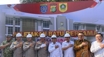 Kapolda Letakkan Batu Pertama Mako Polres Metro Depok : Pelayanan Harus Makin Baik