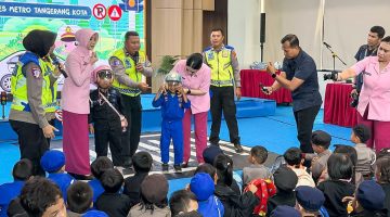 Satlantas Polres Tangerang Kota Kenalkan Keselamatan Jalan Kepada Anak-Anak Lewat Program Polsanak