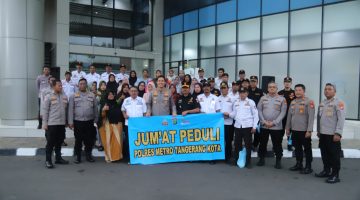 Polres Tangerang Kota Perkuat Sinergi Sabuk Kamtibmas Dengan Jumat Peduli