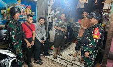 Patroli Malam Koramil 07/Cipayung Bersama Komduk, Perkuat Keamanan Dan Cegah Tawuran Di Lubang Buaya