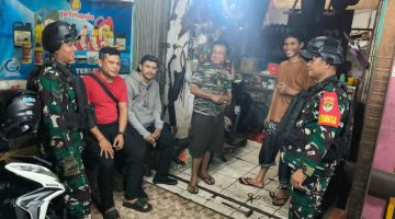 Patroli Malam Koramil 07/Cipayung Bersama Komduk, Perkuat Keamanan Dan Cegah Tawuran Di Lubang Buaya