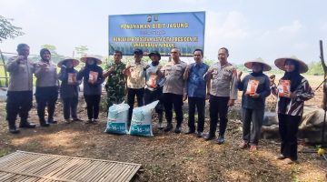 Dukung Program Asta Cita Presiden RI, Polres Tangerang Kota Tanam Jagung Pipil Di Batuceper